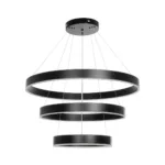 kelvo® VENOM KLV-101-0199-V2 Κρεμαστό Φωτιστικό Οροφής LED 120W 12000lm 120° AC 220-240V IP20 Ρυθμιζόμενο Λευκό CCT με Χειριστήριο από 2700K έως 6000K Dimmable - Lumileds SMD Chip - Μαύρο Ματ - Μ80 x Π80 x Υ80cm - 3 Χρόνια Εγγύηση - Image 4