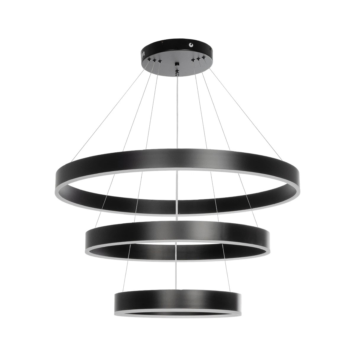 kelvo® VENOM KLV-101-0199-V2 Κρεμαστό Φωτιστικό Οροφής LED 120W 12000lm 120° AC 220-240V IP20 Ρυθμιζόμενο Λευκό CCT με Χειριστήριο από 2700K έως 6000K Dimmable - Lumileds SMD Chip - Μαύρο Ματ - Μ80 x Π80 x Υ80cm - 3 Χρόνια Εγγύηση - Image 4