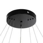 kelvo® VENOM KLV-101-0199-V2 Κρεμαστό Φωτιστικό Οροφής LED 120W 12000lm 120° AC 220-240V IP20 Ρυθμιζόμενο Λευκό CCT με Χειριστήριο από 2700K έως 6000K Dimmable - Lumileds SMD Chip - Μαύρο Ματ - Μ80 x Π80 x Υ80cm - 3 Χρόνια Εγγύηση - Image 8