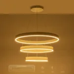 kelvo® VENOM KLV-101-0200-V2 Κρεμαστό Φωτιστικό Οροφής LED 120W 12000lm 120° AC 220-240V IP20 Ρυθμιζόμενο Λευκό CCT με Χειριστήριο από 2700K έως 6000K Dimmable - Lumileds SMD Chip - Λευκό Ματ - Μ80 x Π80 x Υ80cm - 3 Χρόνια Εγγύηση - Image 12