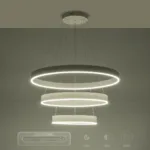 kelvo® VENOM KLV-101-0200-V2 Κρεμαστό Φωτιστικό Οροφής LED 120W 12000lm 120° AC 220-240V IP20 Ρυθμιζόμενο Λευκό CCT με Χειριστήριο από 2700K έως 6000K Dimmable - Lumileds SMD Chip - Λευκό Ματ - Μ80 x Π80 x Υ80cm - 3 Χρόνια Εγγύηση - Image 14