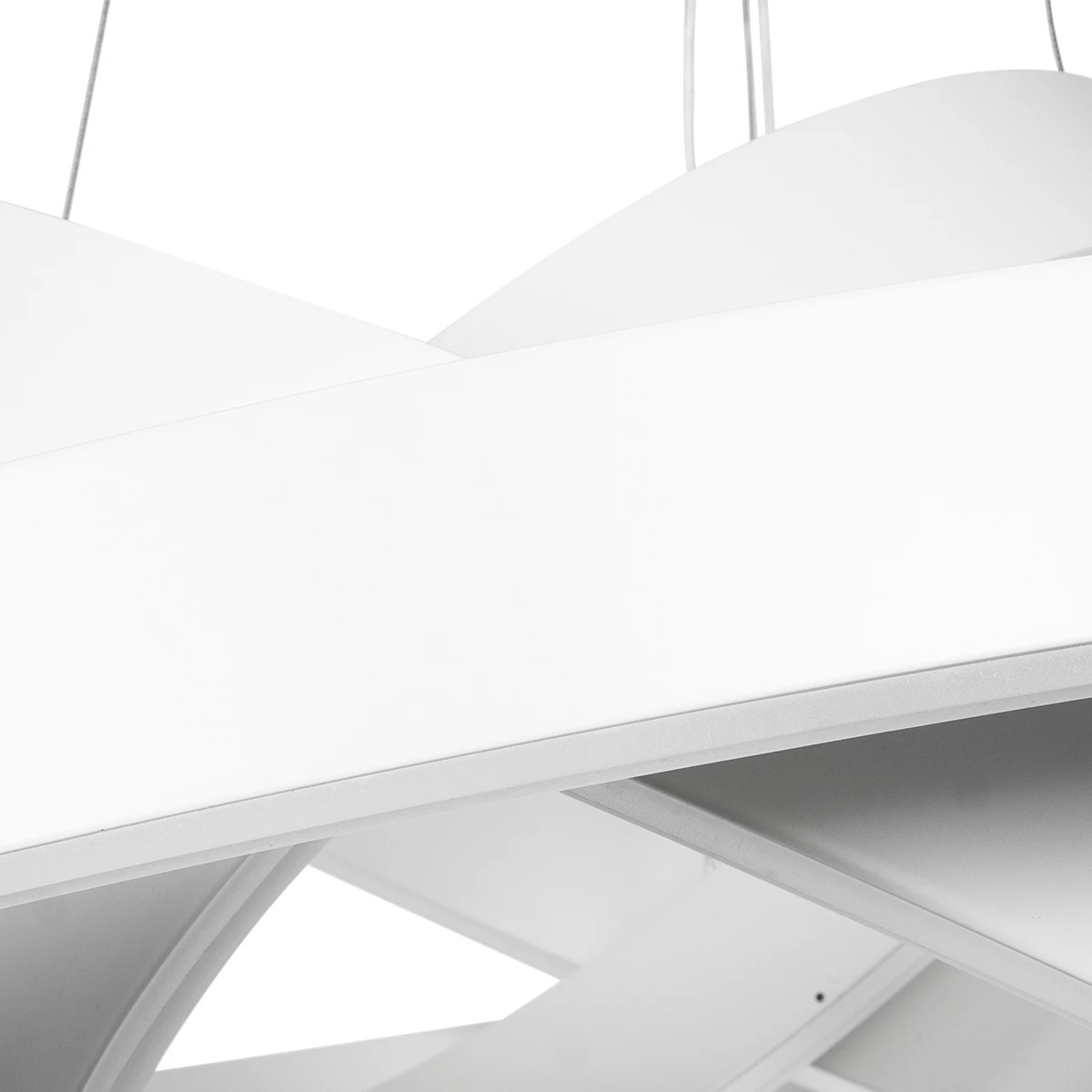 kelvo® VENOM KLV-101-0200-V2 Κρεμαστό Φωτιστικό Οροφής LED 120W 12000lm 120° AC 220-240V IP20 Ρυθμιζόμενο Λευκό CCT με Χειριστήριο από 2700K έως 6000K Dimmable - Lumileds SMD Chip - Λευκό Ματ - Μ80 x Π80 x Υ80cm - 3 Χρόνια Εγγύηση - Image 3