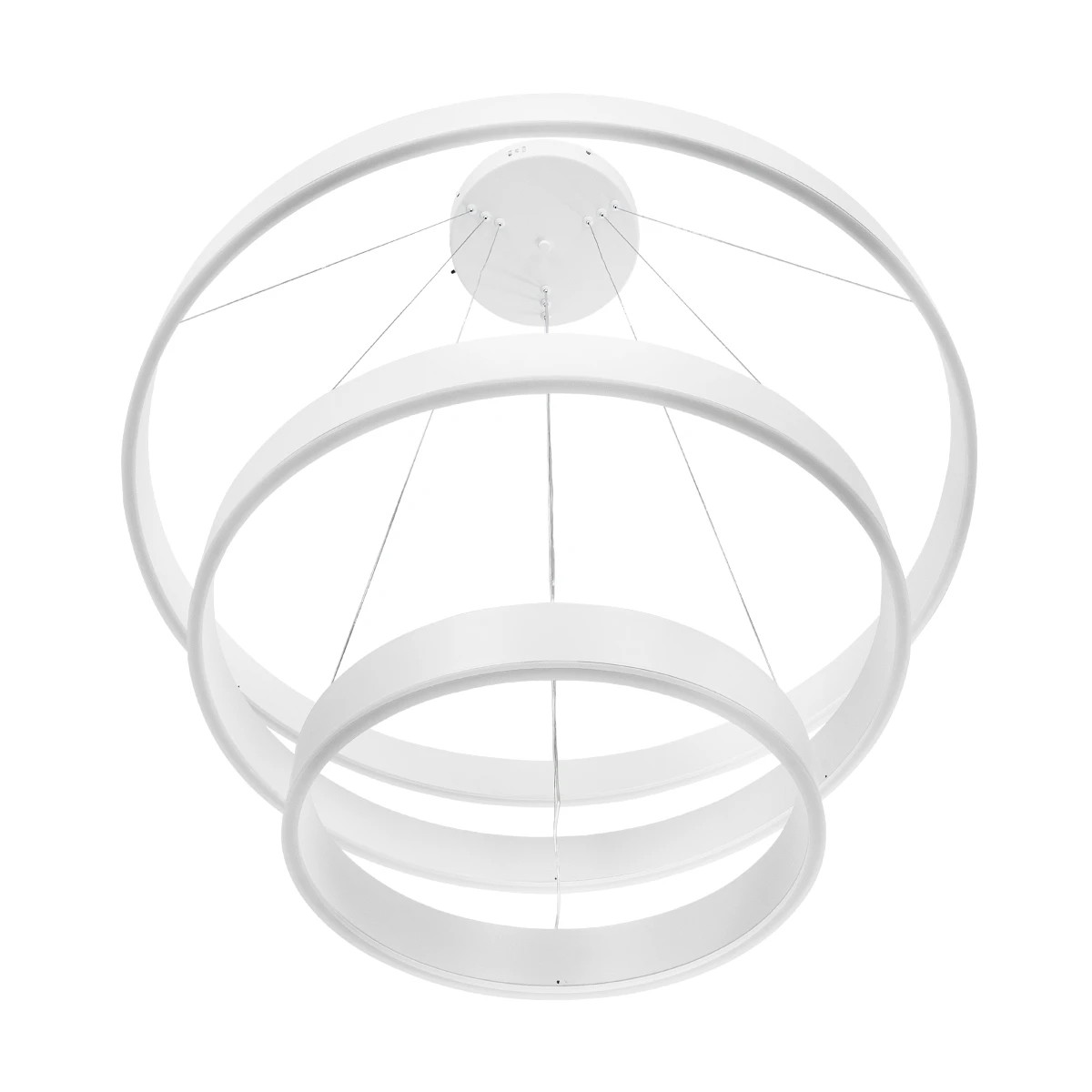 kelvo® VENOM KLV-101-0200-V2 Κρεμαστό Φωτιστικό Οροφής LED 120W 12000lm 120° AC 220-240V IP20 Ρυθμιζόμενο Λευκό CCT με Χειριστήριο από 2700K έως 6000K Dimmable - Lumileds SMD Chip - Λευκό Ματ - Μ80 x Π80 x Υ80cm - 3 Χρόνια Εγγύηση - Image 5