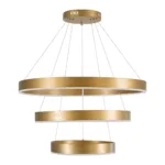 kelvo® VENOM KLV-101-0201-V2 Κρεμαστό Φωτιστικό Οροφής LED 120W 12000lm 120° AC 220-240V IP20 Ρυθμιζόμενο Λευκό CCT με Χειριστήριο από 2700K έως 6000K Dimmable - Lumileds SMD Chip - Χρυσό Πλατίνα - Μ80 x Π80 x Υ80cm - 3 Χρόνια Εγγύηση - Image 6