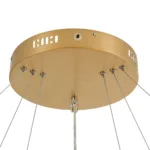 kelvo® VENOM KLV-101-0201-V2 Κρεμαστό Φωτιστικό Οροφής LED 120W 12000lm 120° AC 220-240V IP20 Ρυθμιζόμενο Λευκό CCT με Χειριστήριο από 2700K έως 6000K Dimmable - Lumileds SMD Chip - Χρυσό Πλατίνα - Μ80 x Π80 x Υ80cm - 3 Χρόνια Εγγύηση - Image 8