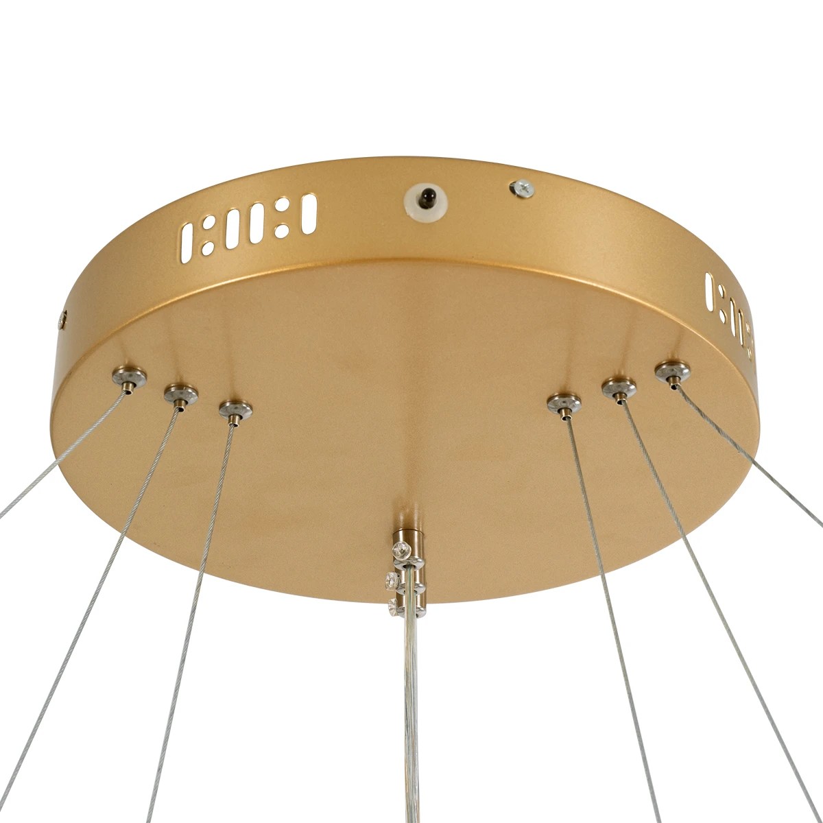 kelvo® VENOM KLV-101-0201-V2 Κρεμαστό Φωτιστικό Οροφής LED 120W 12000lm 120° AC 220-240V IP20 Ρυθμιζόμενο Λευκό CCT με Χειριστήριο από 2700K έως 6000K Dimmable - Lumileds SMD Chip - Χρυσό Πλατίνα - Μ80 x Π80 x Υ80cm - 3 Χρόνια Εγγύηση - Image 8