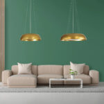 GloboStar® ANATOLIA 61268 Κρεμαστή Πλαφονιέρα Οροφής LED CCT 60W 6900lm 120° AC 220-240V - Εναλλαγή Φωτισμού μέσω Τηλεχειριστηρίου All In One Ψυχρό 6000k+Φυσικό 4500k+Θερμό 2700k Dimmable Φ43cm - Χρυσό - 3 Years Warranty - Image 11