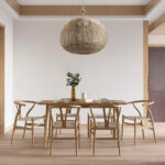 GloboStar® MANDALA 00732 Boho Κρεμαστό Φωτιστικό Πλέγμα Μονόφωτο 1 x E27 IP20 Μπεζ Σχοινί - Μ80 x Π80 x Υ60cm - Image 10