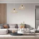 GloboStar® TYGEE 01930 Boho Κρεμαστό Φωτιστικό Πλέγμα Μονόφωτο 1 x E27 IP20 Μπεζ Ξύλο - Μ35 x Π35 x Υ22cm - Image 10