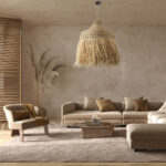 GloboStar® PORTOFERRAIO 02186 Boho Κρεμαστό Φωτιστικό Πλέγμα Μονόφωτο 1 x E27 IP20 Μπεζ Ράφια - Μ80 x Π80 x Υ120cm - Image 11