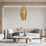 GloboStar® SALERNO 02077 Boho Κρεμαστό Φωτιστικό Πλέγμα Μονόφωτο 1 x E27 IP20 Μπεζ & Μαύρο Σχοινί - Μ50 x Π50 x Υ80cm - Image 10