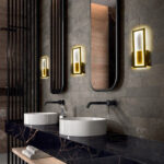 GloboStar® TIARA 61328 Φωτιστικό Τοίχου - Απλίκα Design LED CCT 12W 1440lm 360° AC 220-240V - Εναλλαγή Φωτισμού μέσω Διακόπτη On/Off All In One Ψυχρό 6000k+Φυσικό 4500k+Θερμό 2700k Μ12.5 x Π4 x Υ32cm - Χρυσό - 3 Years Warranty - Image 9