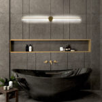 GloboStar® DIADEM 61334 Φωτιστικό Τοίχου - Απλίκα Design LED CCT 18W 2160lm 120° AC 220-240V - Εναλλαγή Φωτισμού μέσω Διακόπτη On/Off All In One Ψυχρό 6000k+Φυσικό 4500k+Θερμό 2700k Μ10 x Π4 x Υ120cm - Χρυσό - 3 Years Warranty - Image 11
