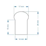 GloboStar® 999-0245 OVALE 120° Degree Neon Flex Epistar LED SMD 5050 1m 18W/m 60LED/m 1260lm/m 120° DC 230V Αδιάβροχη IP68 RGB Dimmable Μ100 x Π2.6 x Υ1.7cm - Image 6