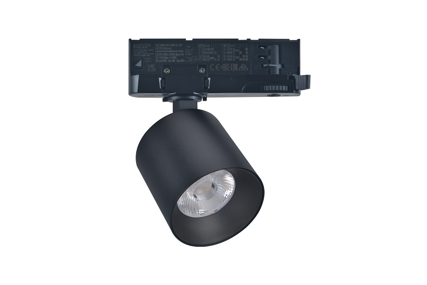 LED ΣΠΟΤ ΡΑΓΑΣ 4 ΓΡΑΜΜΩΝ 20W ΝΤΙΜΑΡΙΖΟΜΕΝΑ 230V 3000K 38°ΜΑΥΡΟ - 25-4200019