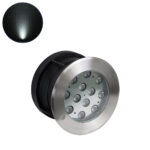 GLOBOSTAR® UNDERWATERTUNI 90421 Υποβρύχιο Χωνευτό Σποτ για Σιντριβάνια/Πισίνες LED 12W 1200lm 30° DC 24V Αδιάβροχο IP68 Ψυχρό Λευκό 6000K Dimmable - Bridgelux SMD Chip - Ανοξείδωτο Ατσάλι SS304 - Μ18 X Π18 x Υ11cm / Q17.5 - 3 Χρόνια Εγγύηση