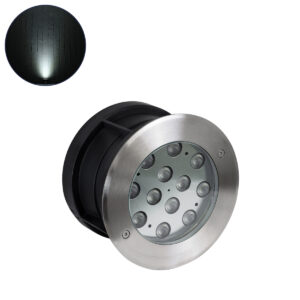 GLOBOSTAR® UNDERWATERTUNI 90421 Υποβρύχιο Χωνευτό Σποτ για Σιντριβάνια/Πισίνες LED 12W 1200lm 30° DC 24V Αδιάβροχο IP68 Ψυχρό Λευκό 6000K Dimmable - Bridgelux SMD Chip - Ανοξείδωτο Ατσάλι SS304 - Μ18 X Π18 x Υ11cm / Q17.5 - 3 Χρόνια Εγγύηση