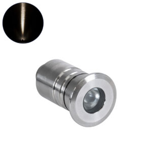 GLOBOSTAR® UNDERWATERDANI 90411 Υποβρύχιο Χωνευτό Σποτ για Σιντριβάνια/Πισίνες LED 1W 95lm 5° DC 24V Αδιάβροχο IP68 Φυσικό Λευκό 4500K Dimmable - Bridgelux SMD Chip - Ανοξείδωτο Ατσάλι SS304 - Μ3 x Π3 x Υ5cm / Q2.5cm - 3 Χρόνια Εγγύηση