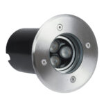 GloboStar® UNDERWATER-LUNTA 90401 Υποβρύχιο Χωνευτό Κινούμενο Φωτιστικό Σποτ Ειδικό για Σιντριβάνια LED 12W 1080lm 60° DC 24V Αδιάβροχο IP68 Φ12 x Υ13cm Θερμό Λευκό 2700K - Ανοξείδωτο Ατσάλι - 3 Χρόνια Εγγύηση - Image 2