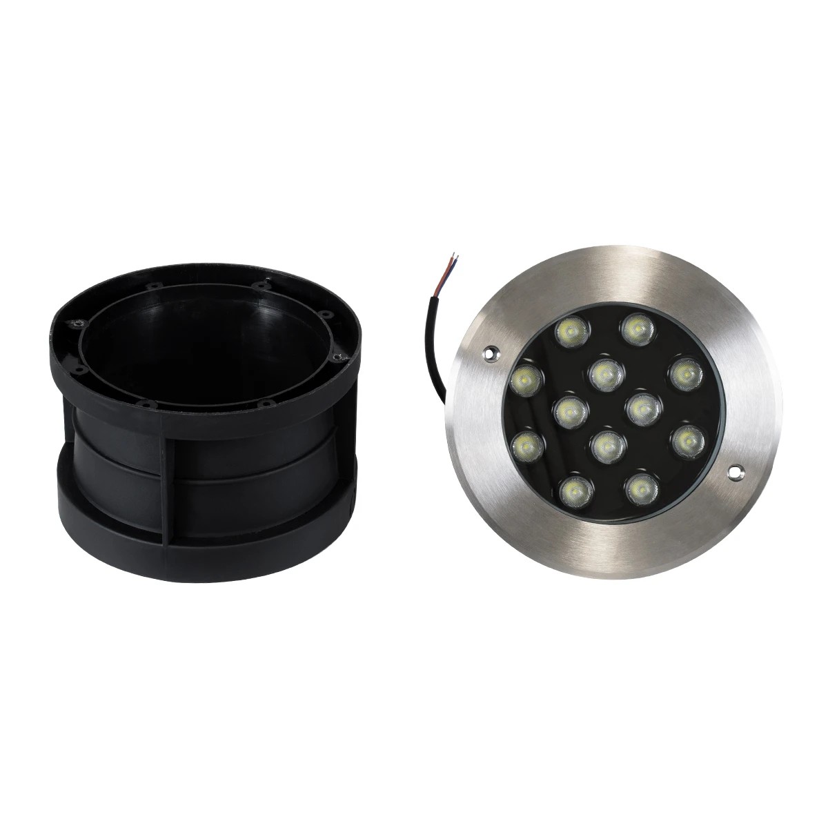 GloboStar® UNDERWATER-GUNE 90405 Υποβρύχιο Χωνευτό Φωτιστικό Σποτ Ειδικό για Σιντριβάνια LED 12W 1200lm 60° DC 24V Αδιάβροχο IP68 Φ10 x Υ7.5cm Ψυχρό Λευκό 6000K - Ανοξείδωτο Ατσάλι - 3 Χρόνια Εγγύηση - Image 7