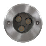 GLOBOSTAR® UNDERWATERHUNI 90414 Υποβρύχιο Χωνευτό Σποτ για Σιντριβάνια/Πισίνες LED 3W 270lm 30° DC 24V Αδιάβροχο IP68 Θερμό Λευκό 2700K Dimmable - Bridgelux SMD Chip - Ανοξείδωτο Ατσάλι SS304 - Μ10 x Π10 x Υ7.5cm / Q9.5cm - 3 Χρόνια Εγγύηση - Image 3