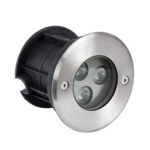 GLOBOSTAR® UNDERWATERHUNI 90415 Υποβρύχιο Χωνευτό Σποτ για Σιντριβάνια/Πισίνες LED 3W 300lm 30° DC 24V Αδιάβροχο IP68 Ψυχρό Λευκό 6000K Dimmable - Bridgelux SMD Chip - Ανοξείδωτο Ατσάλι SS304 - Μ10 x Π10 x Υ7.5cm / Q9.5cm - 3 Χρόνια Εγγύηση - Image 2