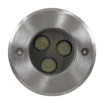 GLOBOSTAR® UNDERWATERHUNI 90415 Υποβρύχιο Χωνευτό Σποτ για Σιντριβάνια/Πισίνες LED 3W 300lm 30° DC 24V Αδιάβροχο IP68 Ψυχρό Λευκό 6000K Dimmable - Bridgelux SMD Chip - Ανοξείδωτο Ατσάλι SS304 - Μ10 x Π10 x Υ7.5cm / Q9.5cm - 3 Χρόνια Εγγύηση - Image 3