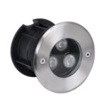 GLOBOSTAR® UNDERWATERHUNI 90416 Υποβρύχιο Χωνευτό Σποτ για Σιντριβάνια/Πισίνες LED 3W 300lm 30° DC 24V Αδιάβροχο IP68 Πολύχρωμο RGBW Dimmable DMX512 - Bridgelux SMD Chip - Ανοξείδωτο Ατσάλι SS304 - Μ10 x Π10 x Υ7.5cm / Q9.5 - 3 Χρόνια Εγγύηση - Image 2