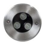 GLOBOSTAR® UNDERWATERHUNI 90416 Υποβρύχιο Χωνευτό Σποτ για Σιντριβάνια/Πισίνες LED 3W 300lm 30° DC 24V Αδιάβροχο IP68 Πολύχρωμο RGBW Dimmable DMX512 - Bridgelux SMD Chip - Ανοξείδωτο Ατσάλι SS304 - Μ10 x Π10 x Υ7.5cm / Q9.5 - 3 Χρόνια Εγγύηση - Image 3