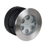 GLOBOSTAR® UNDERWATERYUNI 90417 Υποβρύχιο Χωνευτό Σποτ για Σιντριβάνια/Πισίνες LED 6W 540lm 30° DC 24V Αδιάβροχο IP68 Θερμό Λευκό 2700K Dimmable - Bridgelux SMD Chip - Ανοξείδωτο Ατσάλι SS304 - Μ15 x Π15 x Υ10cm / Q14cm - 3 Χρόνια Εγγύηση - Image 2