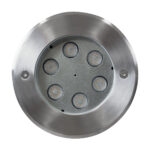 GLOBOSTAR® UNDERWATERYUNI 90417 Υποβρύχιο Χωνευτό Σποτ για Σιντριβάνια/Πισίνες LED 6W 540lm 30° DC 24V Αδιάβροχο IP68 Θερμό Λευκό 2700K Dimmable - Bridgelux SMD Chip - Ανοξείδωτο Ατσάλι SS304 - Μ15 x Π15 x Υ10cm / Q14cm - 3 Χρόνια Εγγύηση - Image 3