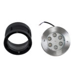 GLOBOSTAR® UNDERWATERYUNI 90417 Υποβρύχιο Χωνευτό Σποτ για Σιντριβάνια/Πισίνες LED 6W 540lm 30° DC 24V Αδιάβροχο IP68 Θερμό Λευκό 2700K Dimmable - Bridgelux SMD Chip - Ανοξείδωτο Ατσάλι SS304 - Μ15 x Π15 x Υ10cm / Q14cm - 3 Χρόνια Εγγύηση - Image 9