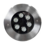 GLOBOSTAR® UNDERWATERYUNI 90419 Υποβρύχιο Χωνευτό Σποτ για Σιντριβάνια/Πισίνες LED 6W 600lm 30° DC 24V Αδιάβροχο IP68 Πολύχρωμο RGBW Dimmable DMX512 - Bridgelux SMD Chip - Ανοξείδωτο Ατσάλι SS304 - Μ15 x Π15 x Υ10cm / Q14cm - 3 Χρόνια Εγγύηση - Image 3