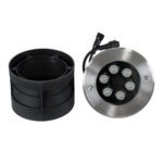 GLOBOSTAR® UNDERWATERYUNI 90419 Υποβρύχιο Χωνευτό Σποτ για Σιντριβάνια/Πισίνες LED 6W 600lm 30° DC 24V Αδιάβροχο IP68 Πολύχρωμο RGBW Dimmable DMX512 - Bridgelux SMD Chip - Ανοξείδωτο Ατσάλι SS304 - Μ15 x Π15 x Υ10cm / Q14cm - 3 Χρόνια Εγγύηση - Image 8