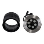 GLOBOSTAR® UNDERWATERYUNI 90419 Υποβρύχιο Χωνευτό Σποτ για Σιντριβάνια/Πισίνες LED 6W 600lm 30° DC 24V Αδιάβροχο IP68 Πολύχρωμο RGBW Dimmable DMX512 - Bridgelux SMD Chip - Ανοξείδωτο Ατσάλι SS304 - Μ15 x Π15 x Υ10cm / Q14cm - 3 Χρόνια Εγγύηση - Image 9