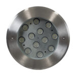 GLOBOSTAR® UNDERWATERTUNI 90421 Υποβρύχιο Χωνευτό Σποτ για Σιντριβάνια/Πισίνες LED 12W 1200lm 30° DC 24V Αδιάβροχο IP68 Ψυχρό Λευκό 6000K Dimmable - Bridgelux SMD Chip - Ανοξείδωτο Ατσάλι SS304 - Μ18 X Π18 x Υ11cm / Q17.5 - 3 Χρόνια Εγγύηση - Image 3