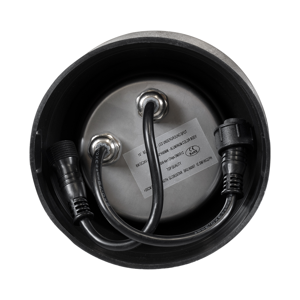 GloboStar® UNDERWATER-JULIA 90567 Υποβρύχιο Χωνευτό Φωτιστικό Σποτ Ειδικό για Σιντριβάνια LED 6W 510lm 15° DC 24V Αδιάβροχο IP68 Φ15 x Υ10.2cm RGBW DMX512 - Ανοξείδωτο Ατσάλι - 3 Years Warranty - Image 4