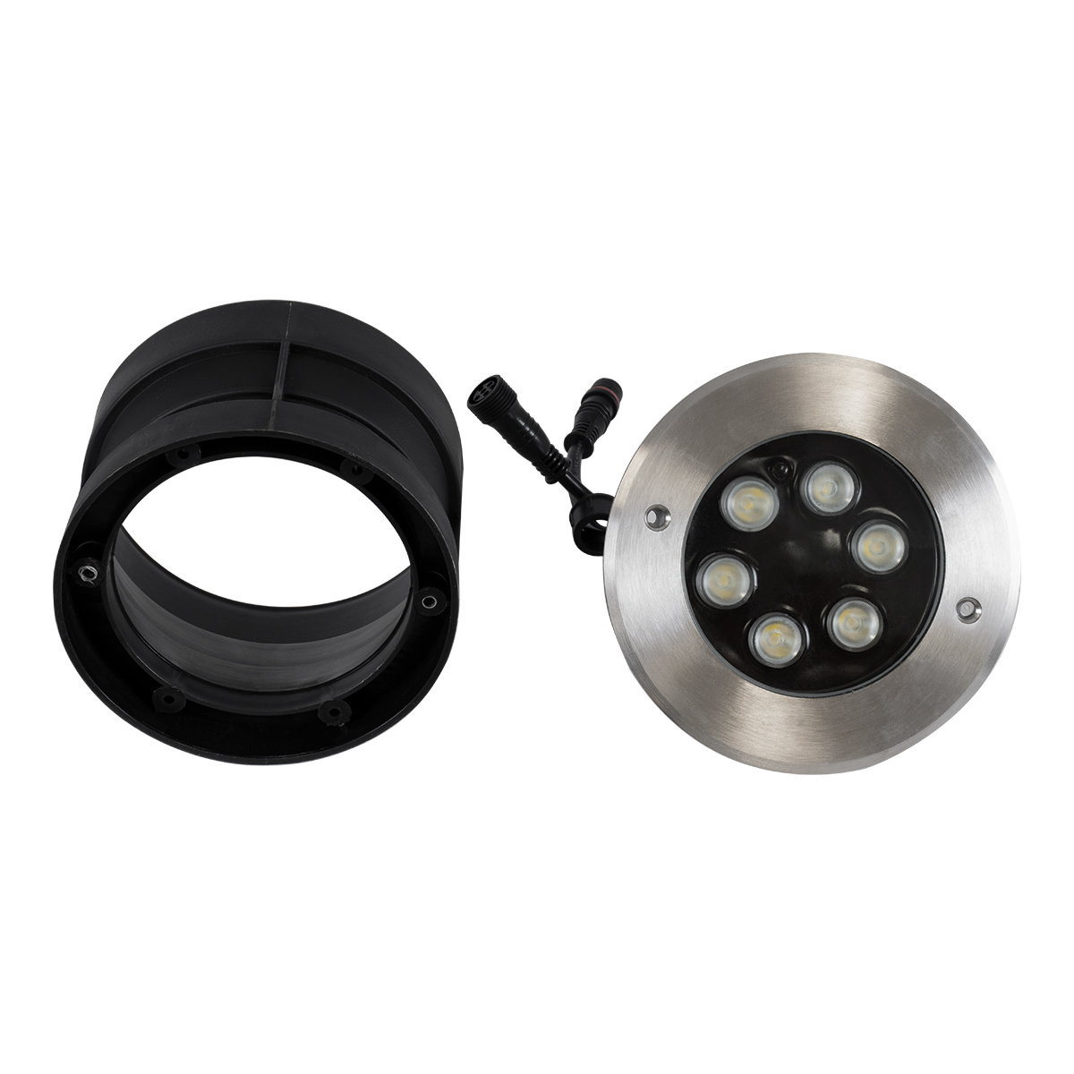 GloboStar® UNDERWATER-JULIA 90567 Υποβρύχιο Χωνευτό Φωτιστικό Σποτ Ειδικό για Σιντριβάνια LED 6W 510lm 15° DC 24V Αδιάβροχο IP68 Φ15 x Υ10.2cm RGBW DMX512 - Ανοξείδωτο Ατσάλι - 3 Years Warranty - Image 9