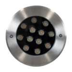 GloboStar® UNDERWATER-JULIA 90568 Υποβρύχιο Χωνευτό Φωτιστικό Σποτ Ειδικό για Σιντριβάνια LED 12W 1080lm 15° DC 24V Αδιάβροχο IP68 Φ18 x Υ11.2cm Θερμό Λευκό 2700K - Ανοξείδωτο Ατσάλι - 3 Χρόνια Εγγύηση - Image 3