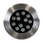 GloboStar® UNDERWATER-JULIA 90570 Υποβρύχιο Χωνευτό Φωτιστικό Σποτ Ειδικό για Σιντριβάνια LED 12W 1020lm 15° DC 24V Αδιάβροχο IP68 Φ18 x Υ11.2cm RGBW DMX512 - Ανοξείδωτο Ατσάλι - 3 Years Warranty - Image 3