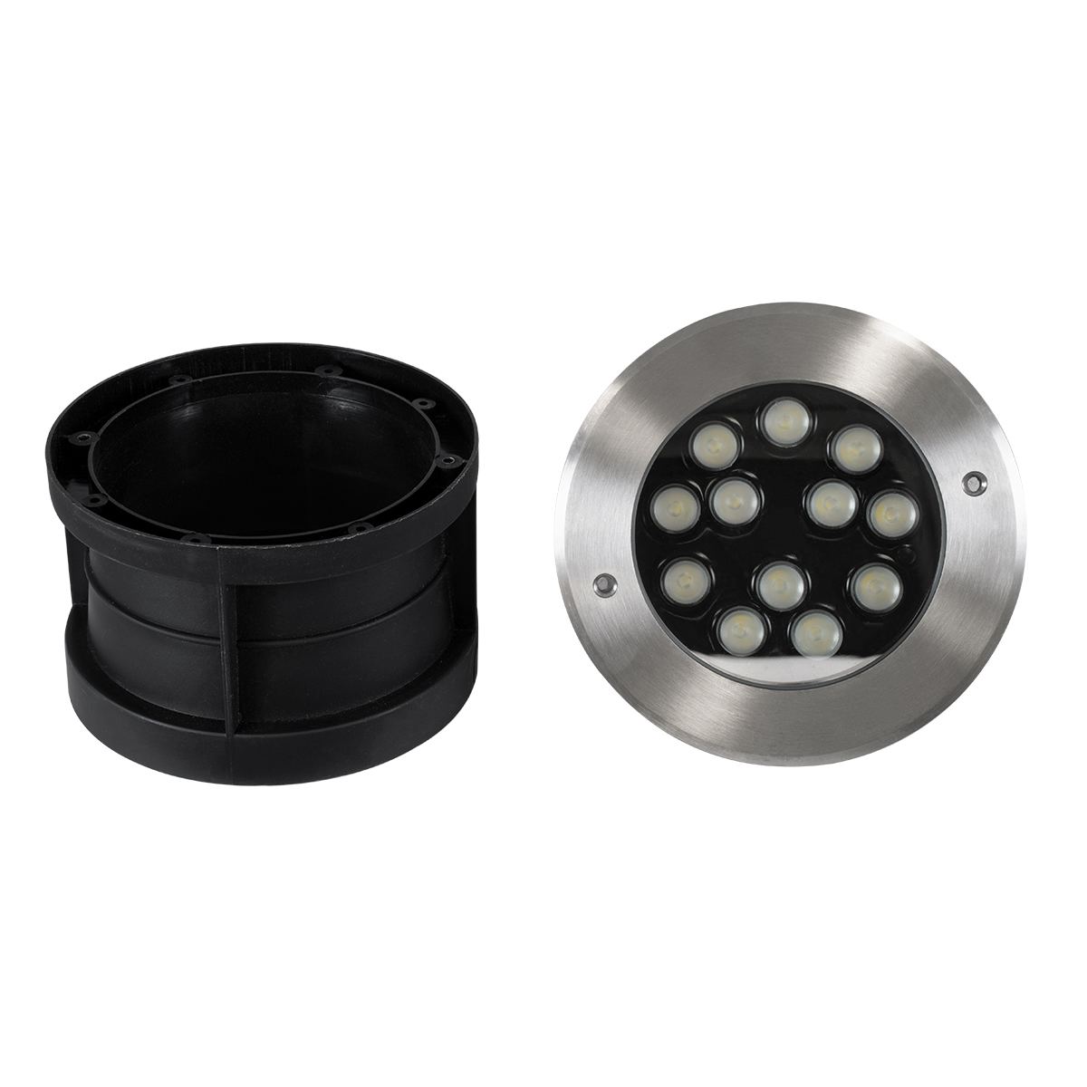 GloboStar® UNDERWATER-JULIA 90570 Υποβρύχιο Χωνευτό Φωτιστικό Σποτ Ειδικό για Σιντριβάνια LED 12W 1020lm 15° DC 24V Αδιάβροχο IP68 Φ18 x Υ11.2cm RGBW DMX512 - Ανοξείδωτο Ατσάλι - 3 Years Warranty - Image 8