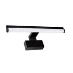 LED ΦΩΤΙΣΤ.ΛΟΥΤΡΟΥ ΣΤΡΟΓΓΥΛΟ ΑΛΟΥΜΙΝΙΟ&PC 60cm 10W IP44 CCTΜΑΥΡΟ - 3-0601081