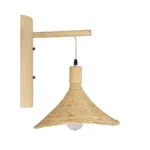 GLOBOSTAR® KALIA 01964 Boho Φωτιστικό Τοίχου - Απλίκα με Ντουί 1 x E27 AC 220-240V IP20 - Μπεζ - Μ33 x Π36 x Υ42cm - Image 3