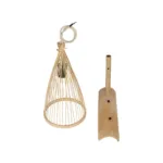 GLOBOSTAR® ARIDA 01970 Boho Φωτιστικό Τοίχου - Απλίκα με Ντουί 1 x E27 AC 220-240V IP20 - Μπεζ - Μ21 x Π30 x Υ55cm - Image 7