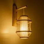 GLOBOSTAR® TULUM 01971 Boho Φωτιστικό Τοίχου - Απλίκα με Ντουί 1 x E27 AC 220-240V IP20 - Μπεζ - Μ24 x Π32 x Υ55cm