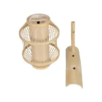GLOBOSTAR® TULUM 01971 Boho Φωτιστικό Τοίχου - Απλίκα με Ντουί 1 x E27 AC 220-240V IP20 - Μπεζ - Μ24 x Π32 x Υ55cm - Image 7