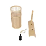 GLOBOSTAR® NOMAD 01972 Boho Φωτιστικό Τοίχου - Απλίκα με Ντουί 1 x E27 AC 220-240V IP20 - Μπεζ - Μ16 x Π28 x Υ50cm - Image 8