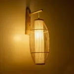 GLOBOSTAR® TULUM 01973 Boho Φωτιστικό Τοίχου - Απλίκα με Ντουί 1 x E27 AC 220-240V IP20 - Μπεζ - Μ25 x Π33 x Υ73cm