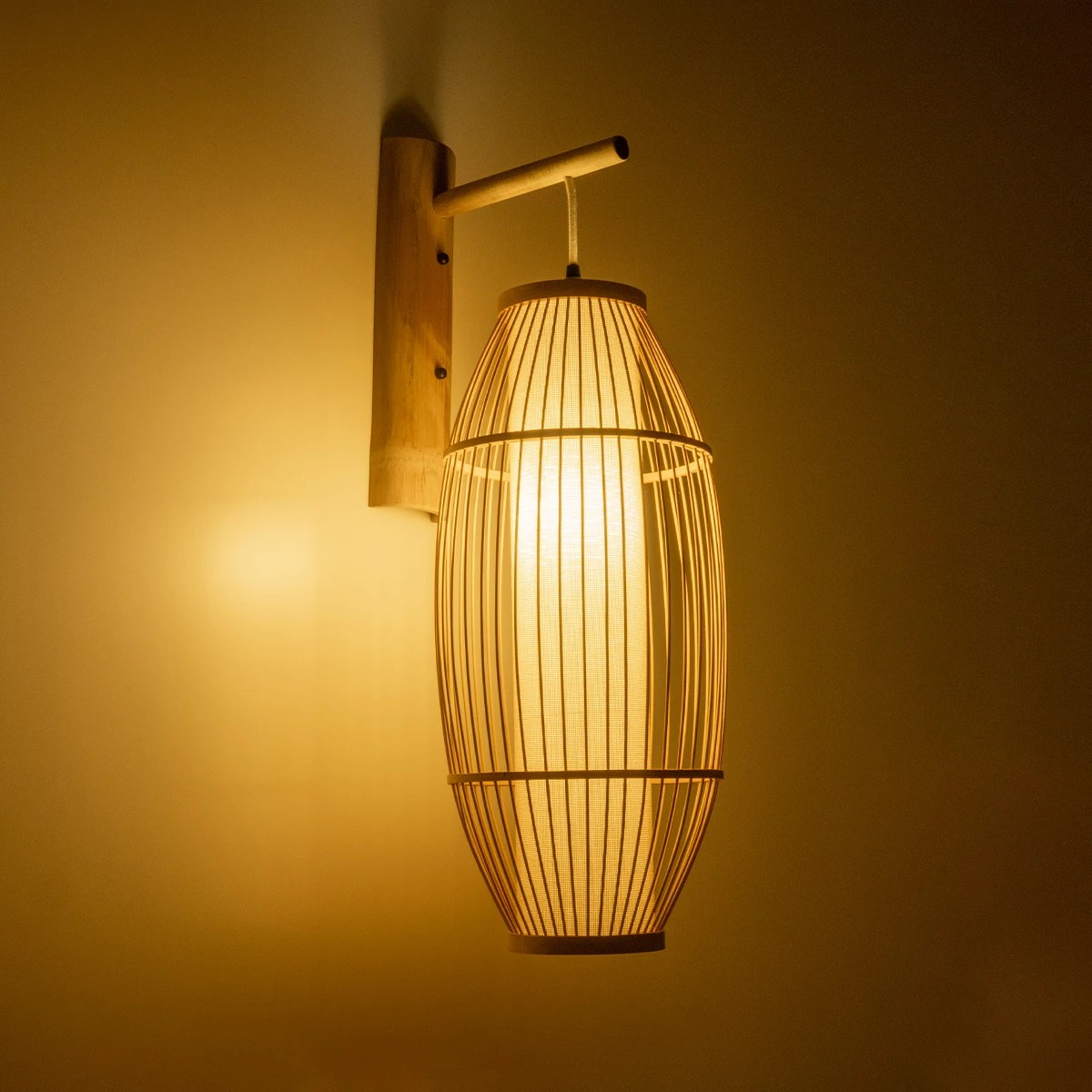 GLOBOSTAR® TULUM 01973 Boho Φωτιστικό Τοίχου - Απλίκα με Ντουί 1 x E27 AC 220-240V IP20 - Μπεζ - Μ25 x Π33 x Υ73cm