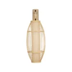 GLOBOSTAR® TULUM 01973 Boho Φωτιστικό Τοίχου - Απλίκα με Ντουί 1 x E27 AC 220-240V IP20 - Μπεζ - Μ25 x Π33 x Υ73cm - Image 2